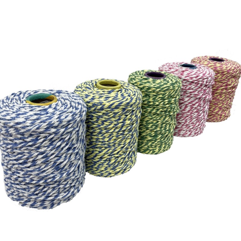 Hilo de fregona retorcido de 2 colores