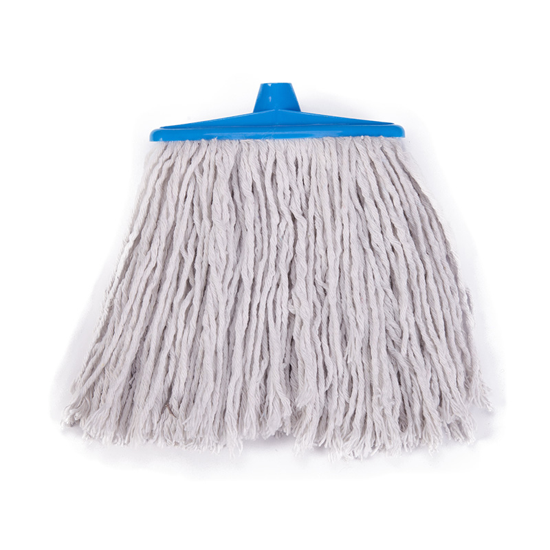 Cabeza ancha de trapeador de algodón con tornillo de plástico